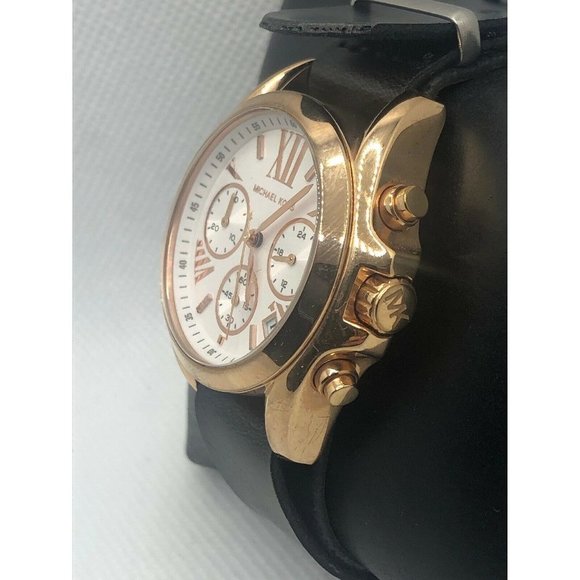 Michael Kors MK5907 Women\'s Black Leather Analog W main image 4
